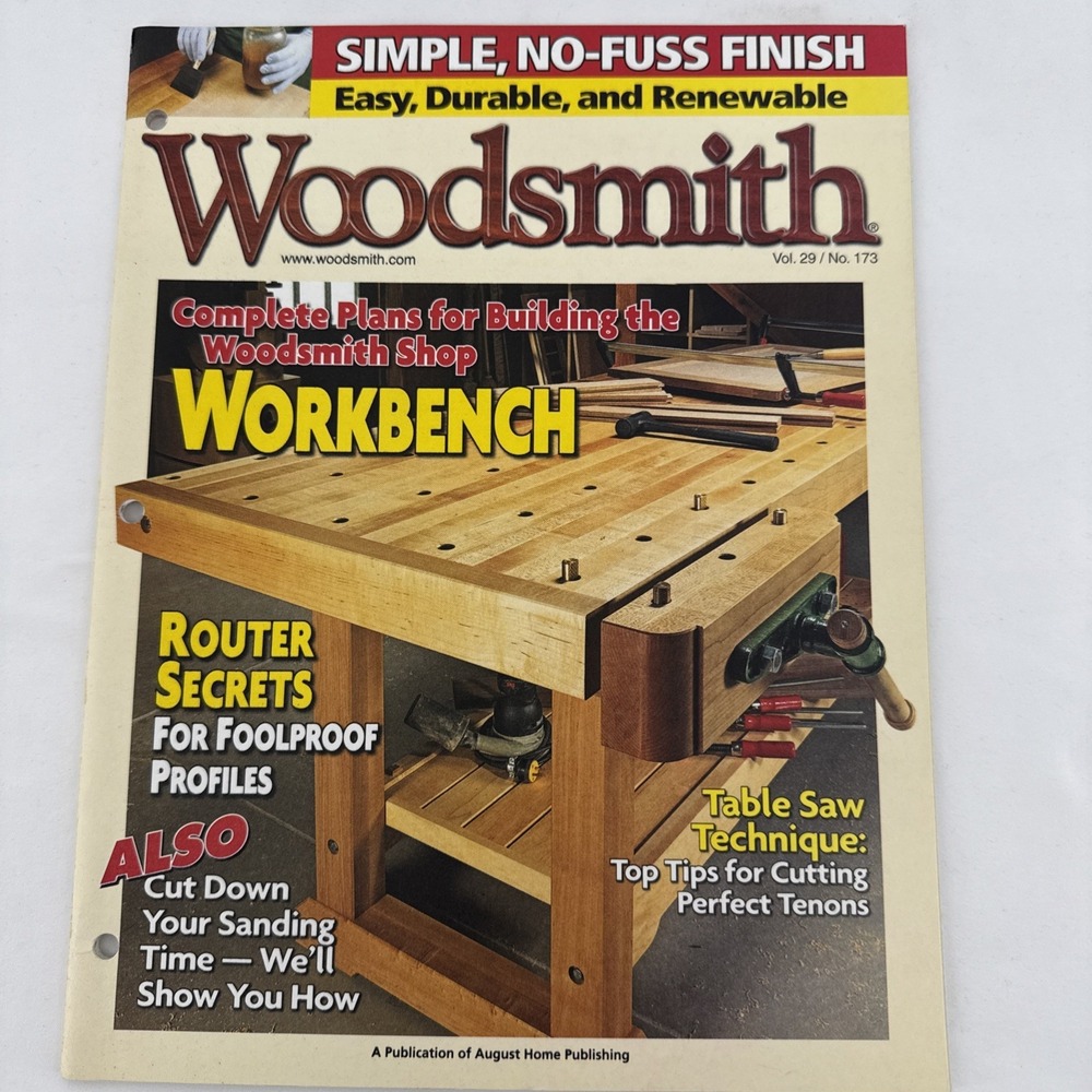 Woodsmith Magazine Volume 29 /No. 173 Workbench October November 2007 Carpentry